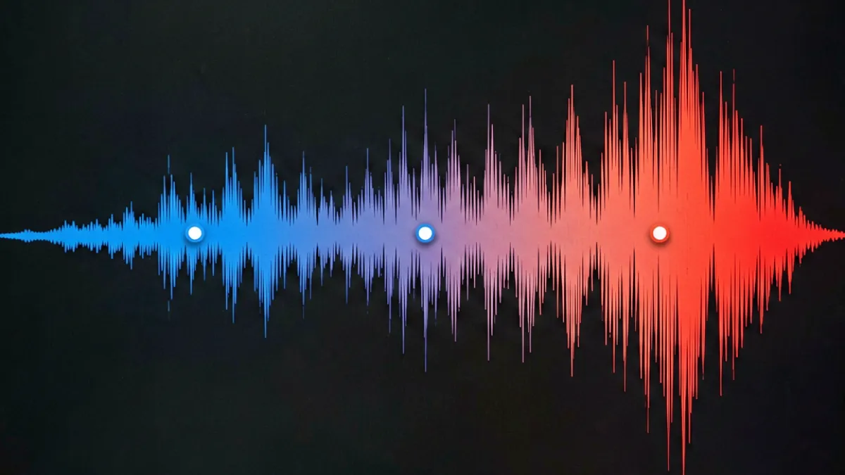 音乐编曲示意图，展示情歌从主歌到副歌渐进升温的波形结构与情绪节点分析